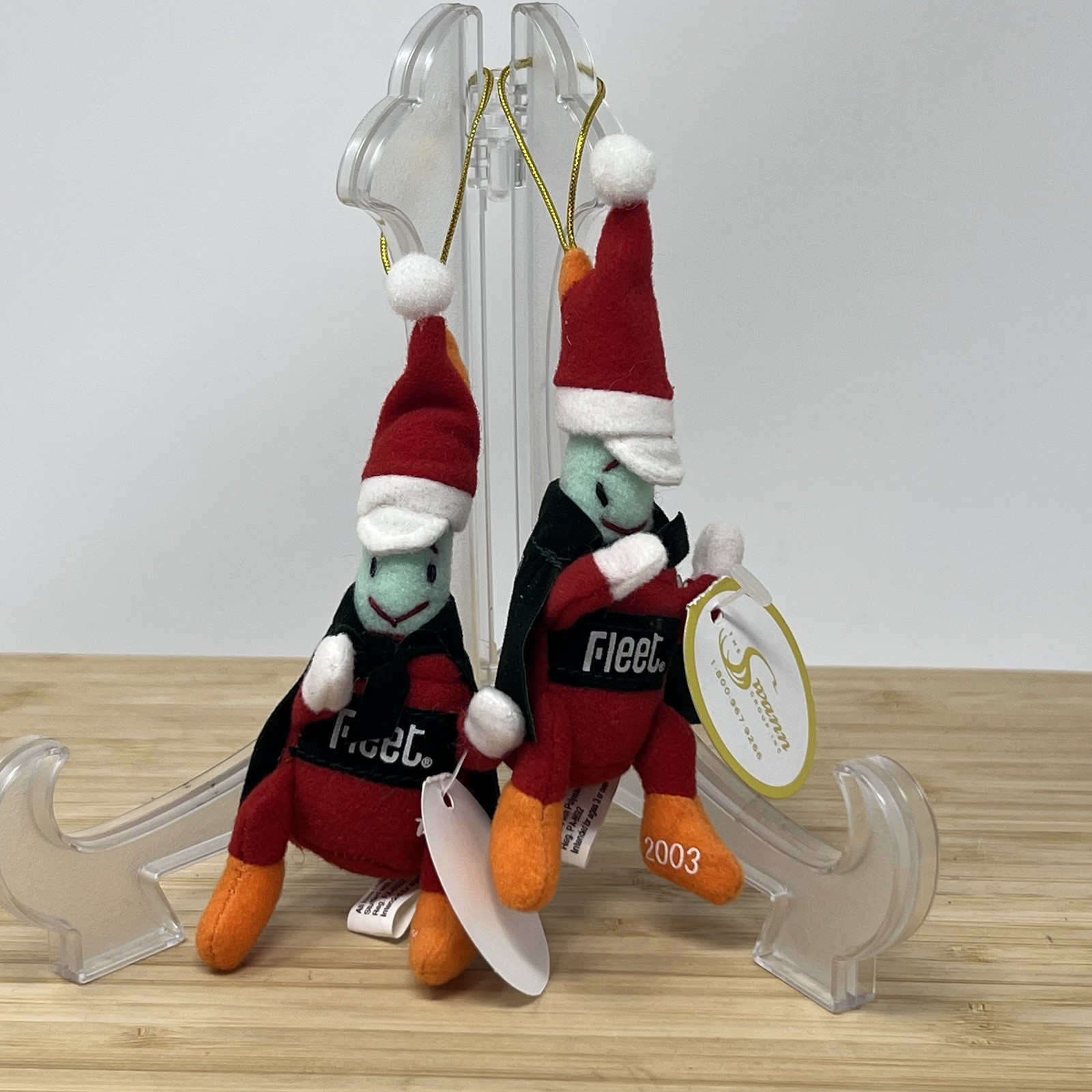 Pharmaceutical Drug Rep Fleet Enema Plush 2003 5” EneMAN Christmas Collectible