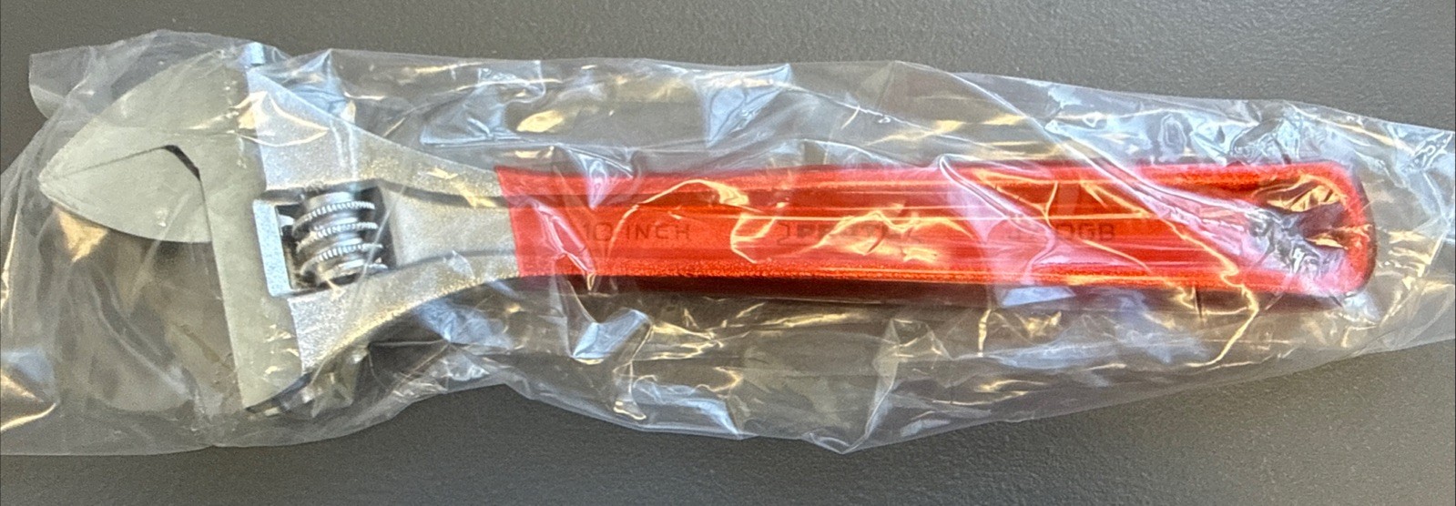 Proto J710GB Adjustable Wrench 10", Steel, Chrome Finish, 1-3/8" Capacity, Grip