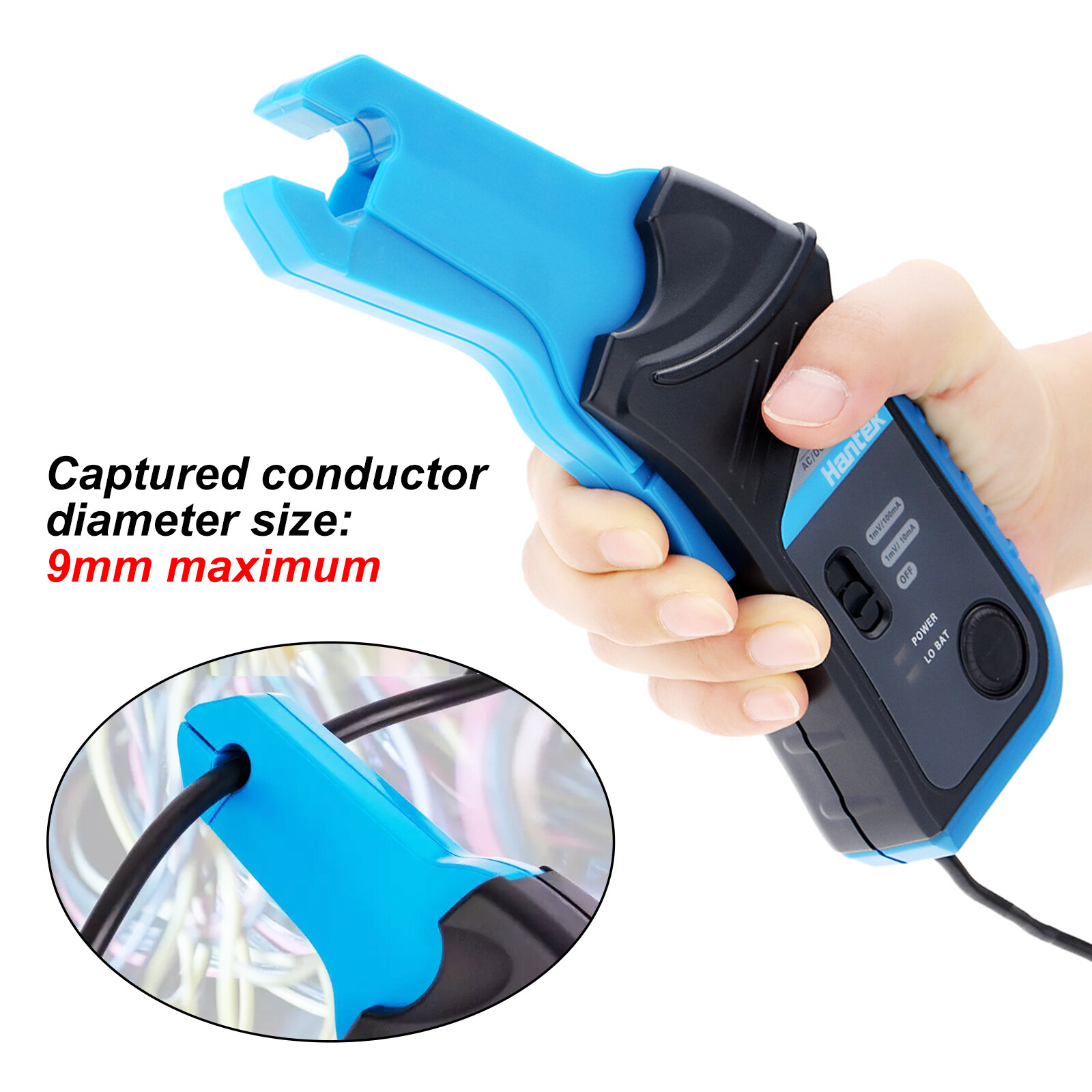 Hantek CC65 AC/DC Digital Current Clamp Meter with BNC Connector 20KHz 65A