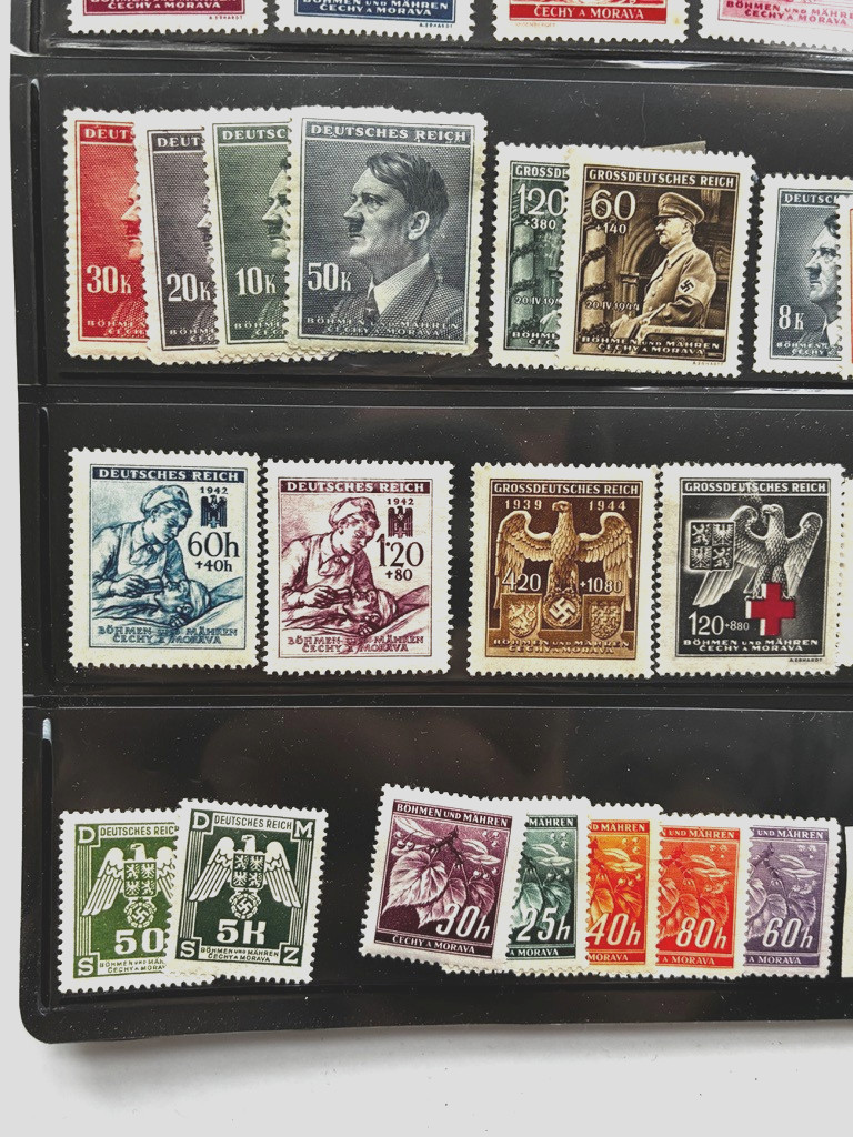 Lot of 50 MH/MNH Stamps Czechoslovakia Bohemia & Moravia Occupation
