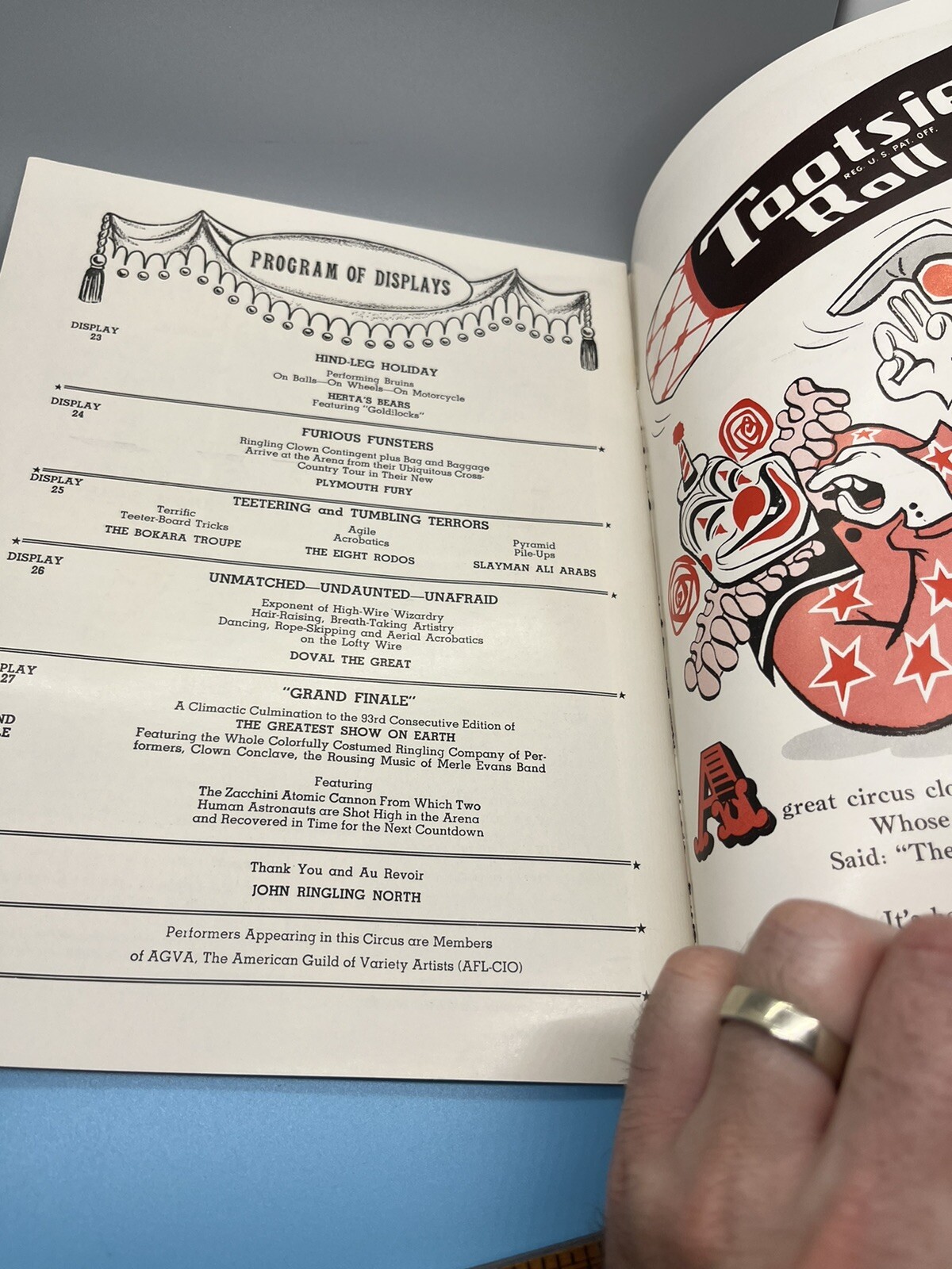 Ringling Brothers and Barnum Bailey Souvenir Program 1963 Historic Collectible!