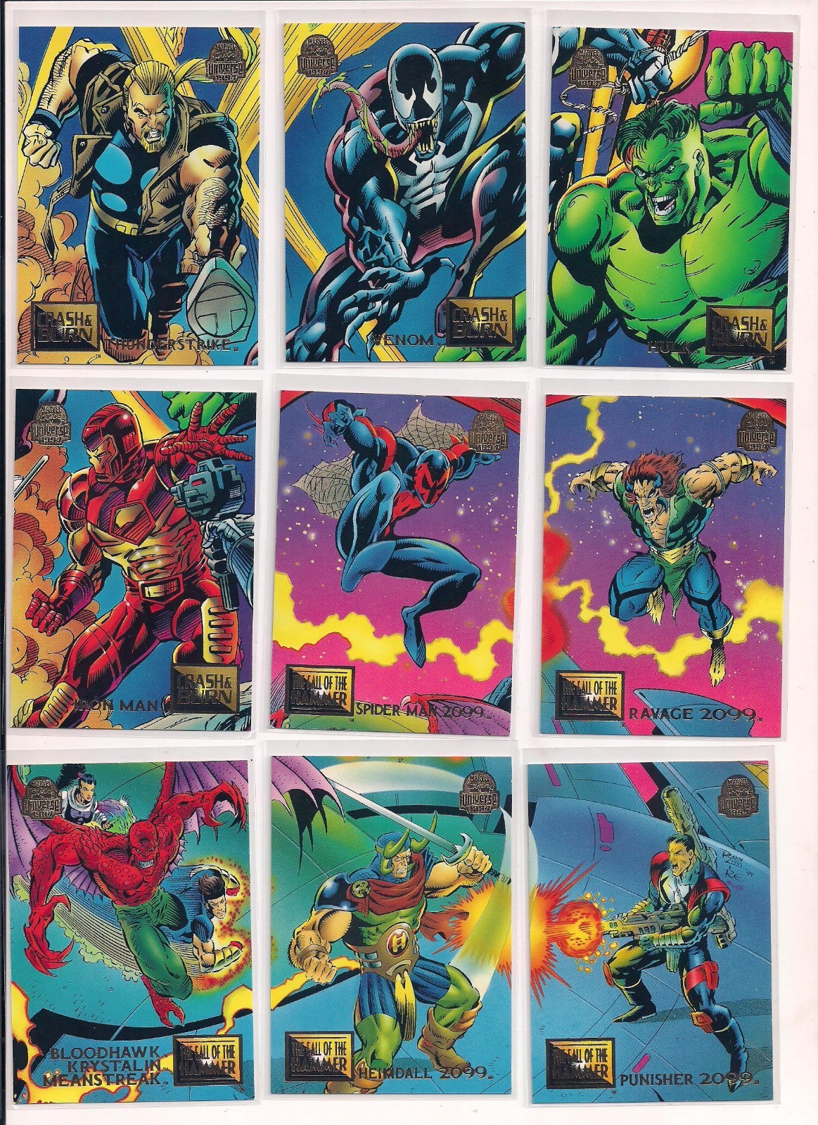 1994 Fleer Marvel Universe Trading Cards / U You Pick / Choose From List / bx4