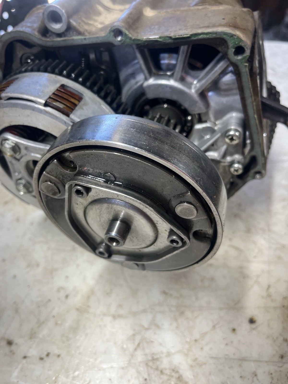 1993 Honda TRX 90 Bottom End Engine Crankcase Case Crankshaft Clutch Flywheel