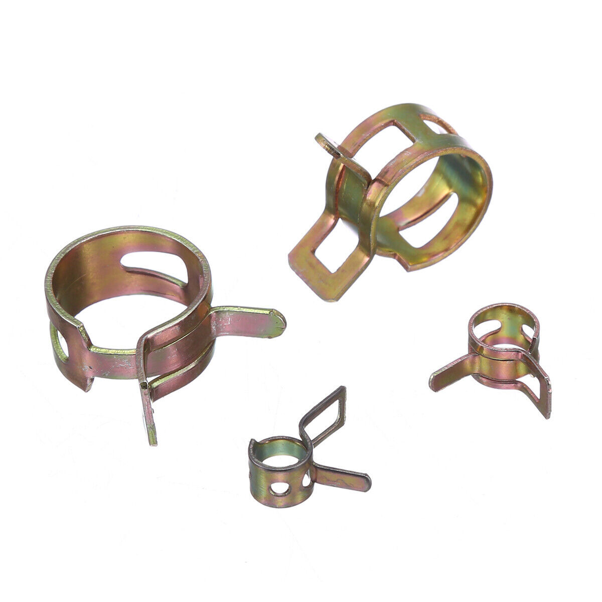 115pc Hose Spring Clamps Fastener Fuel Water Line Pipe Air Tube Clips Kit 6-22mm