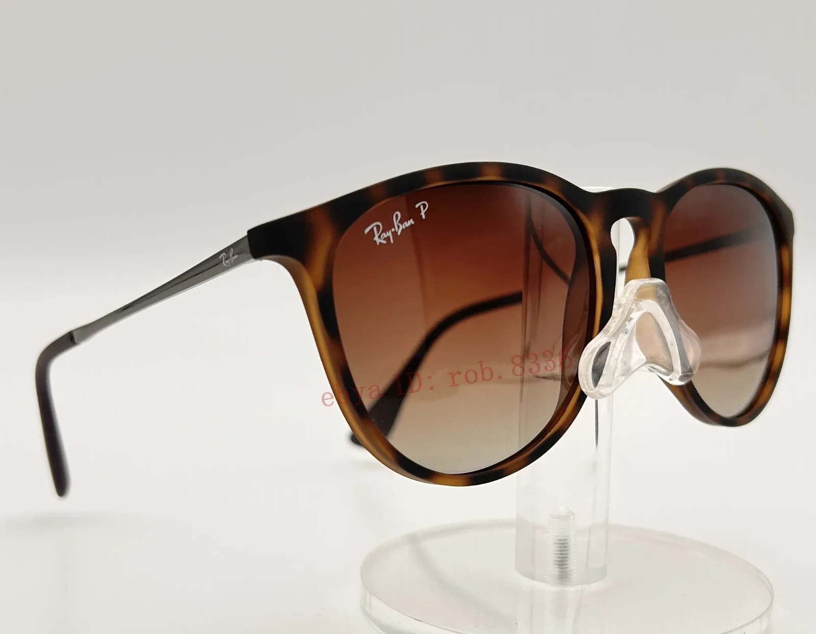 Ray-Ban Erika Polarized Sunglasses RB4171 710/T5 54-18 Brown/Light Havana