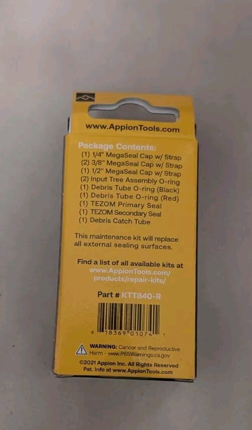 NEW Appion Vacuum Pump TEZ8 Internal Rebuild Kit Part# KTT840-R