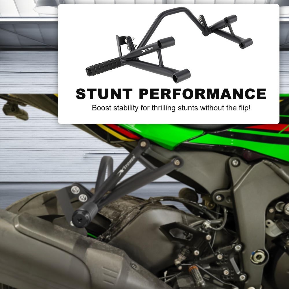 Front Crash Cage Peg Support Stunt Fit For Kawasaki NINJA ZX-6R ZX636 2009-2025