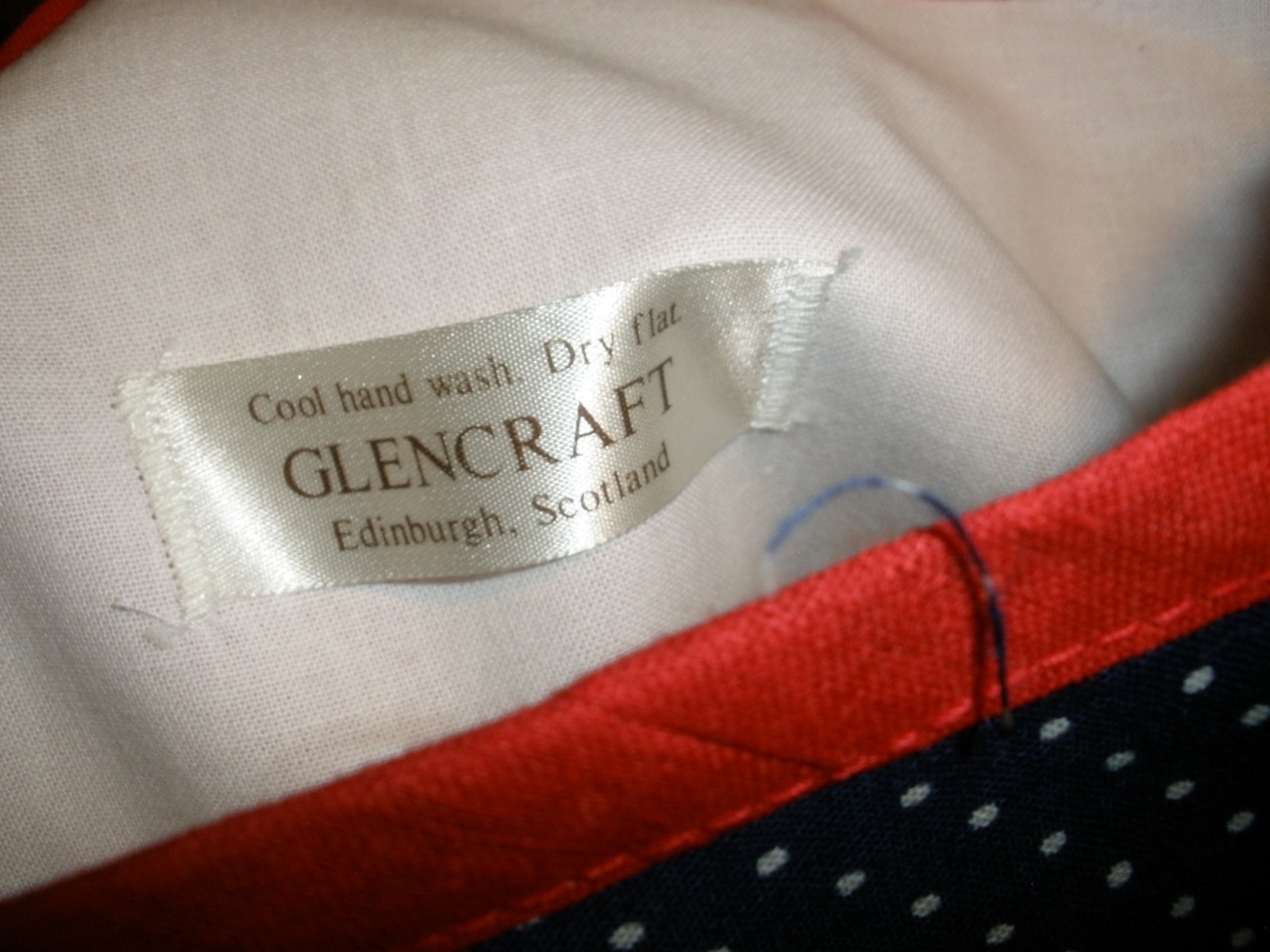 Glencraft Edinburgh Scotland Christmas Stocking 24" Top To Foot Santa w/ Sled Gi