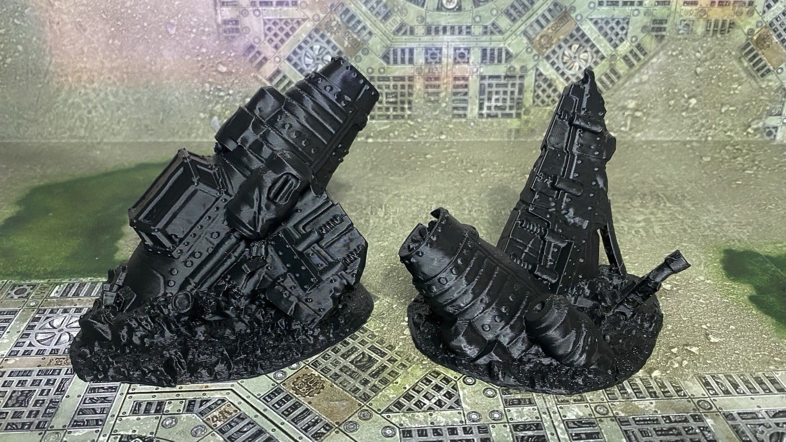 Tabletop Terrain: Crashed Planes\Scatter Terrain Warhammer 40K Compatible -7 PCS