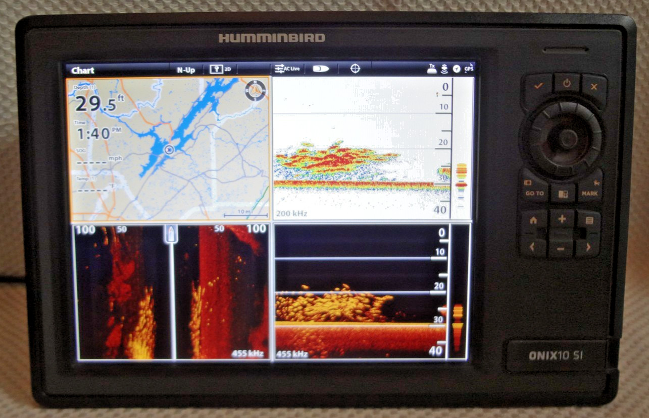 HUMMINBIRD ONIX 10CI NT SI MARINE GPS CHART PLOTTER FISHFINDER RADAR MFD w POWER
