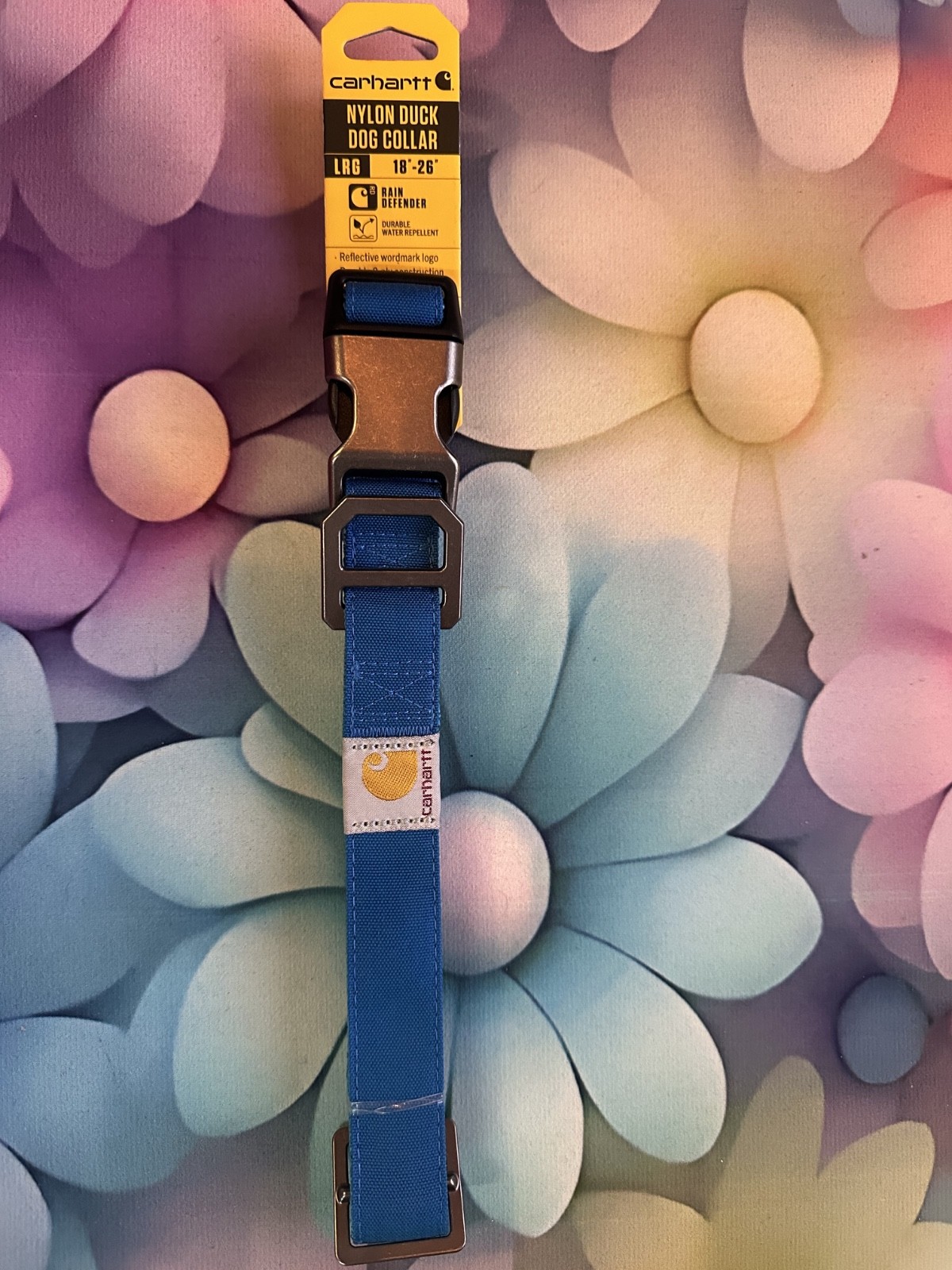 Carhartt Nylon Duck Dog Collar Size Large 18in X 26in Blue Free Shipping