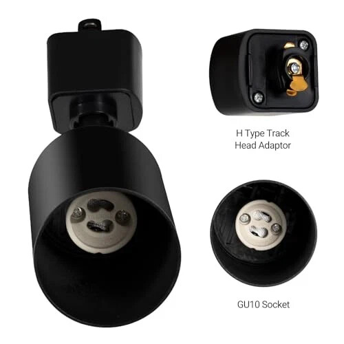 GU10 Track Lighting Heads H Type LED Track Light Heads Compatible with H Type 7x