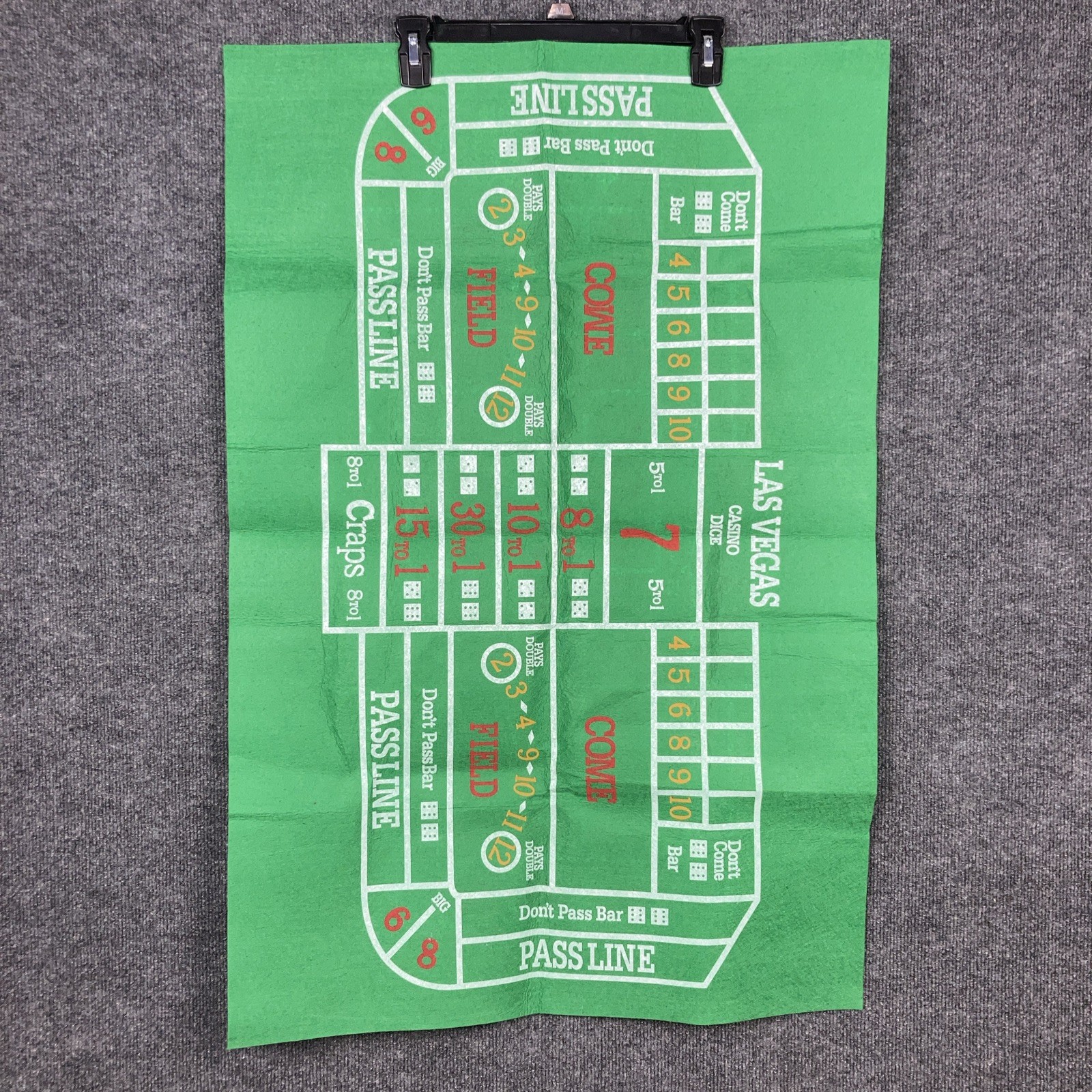 Vintage Casino Roulette Craps Blackjack Game Set in Wooden Case