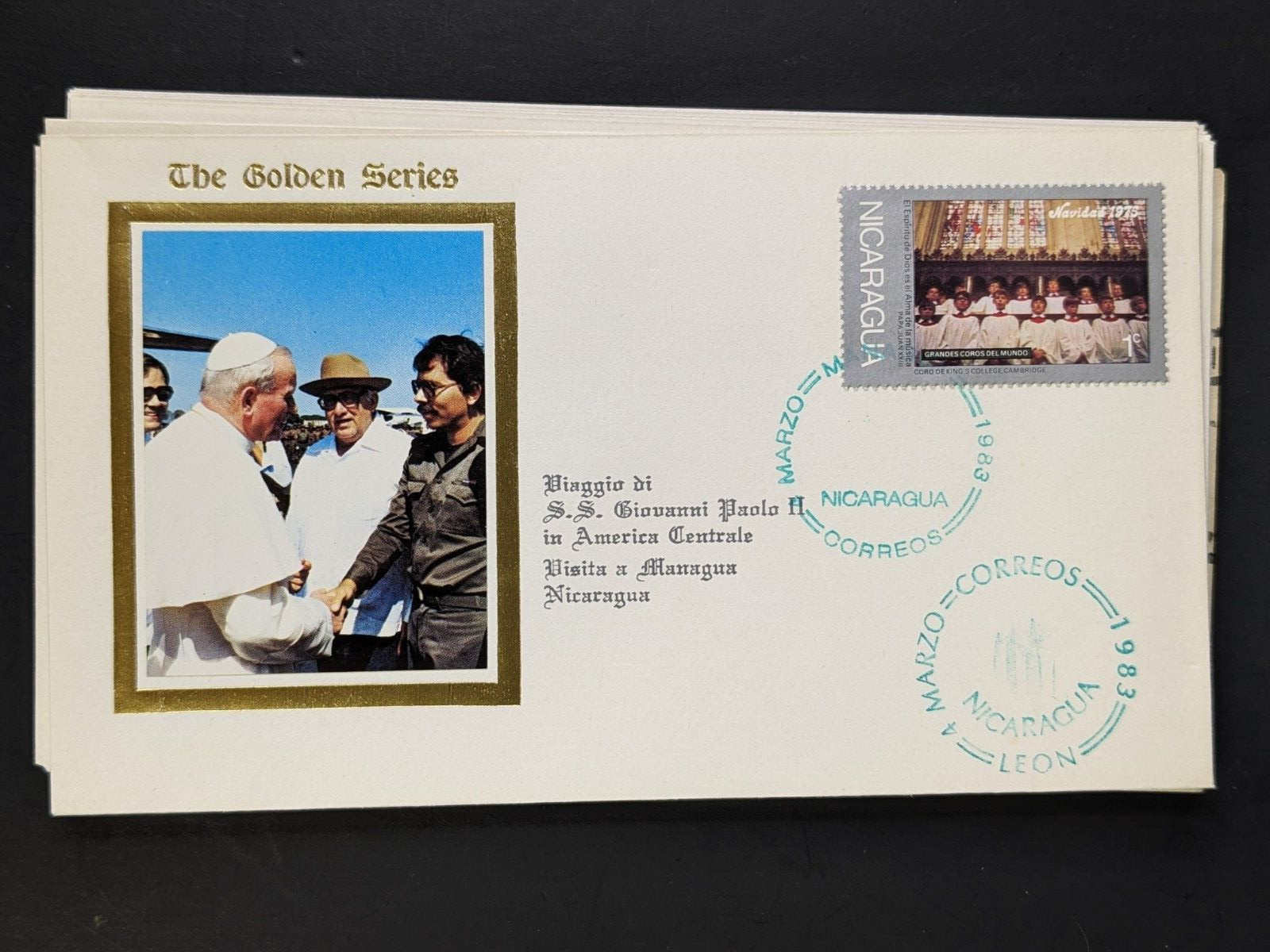 Pope John Paul II, The Golden Series Central America, 17 Covers Plus Stamps