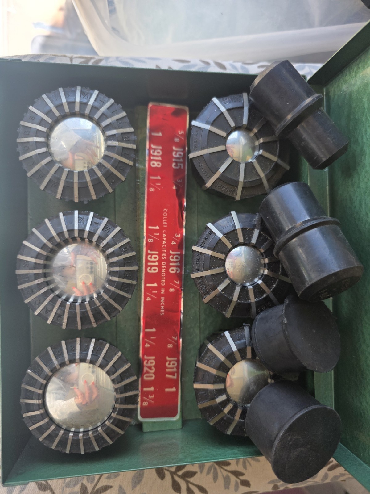 Jacobs Rubber Flex Collet Set 5/8"- 1-3/8"