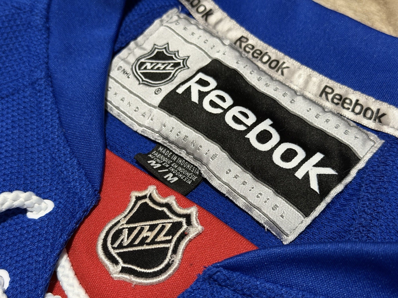 Size M - New York Rangers Henrik Lundqvist Reebok Replica Jersey Blue