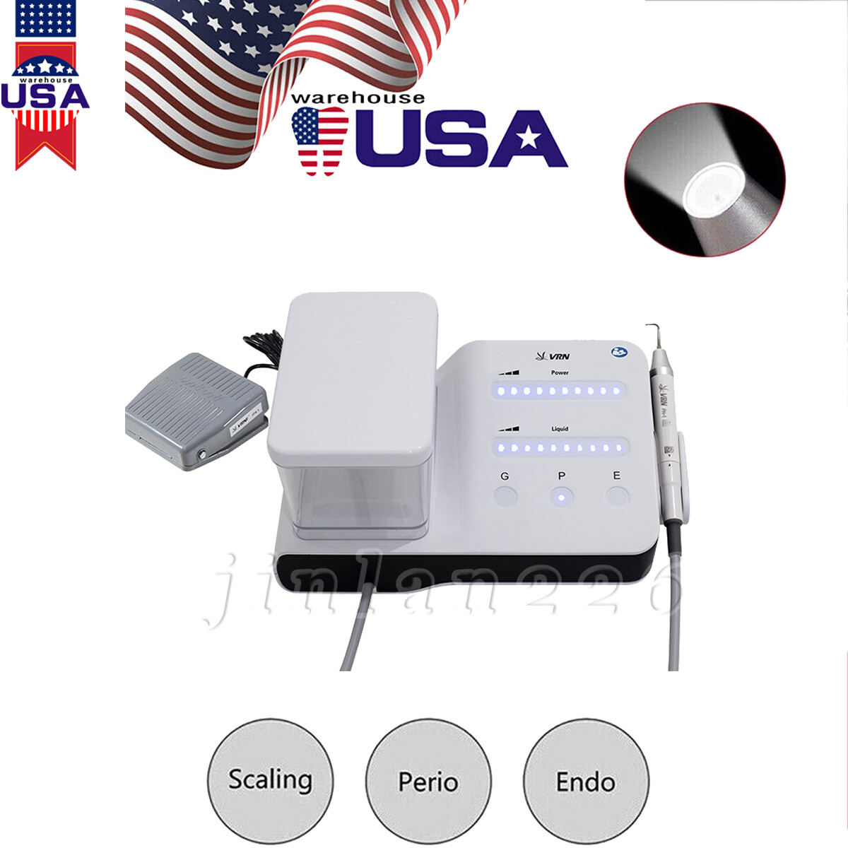 LED Dental Ultrasonic Piezo Scaler Handpiece Bottle Fit EMS Cavitron Woodpecker