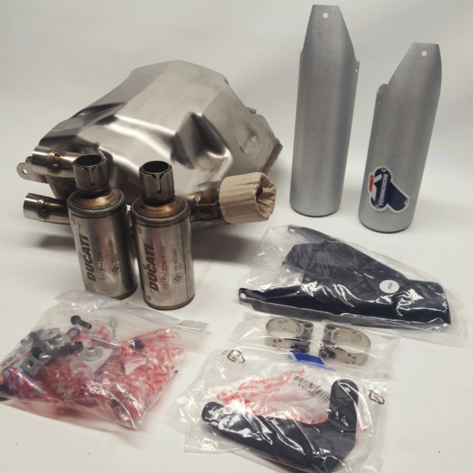 New Genuine Ducati 800 Scrambler Homologated Slip-On Shotgun Exhaust 96480671A