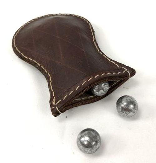 Embossed Leather Ball Bag for Round Ball