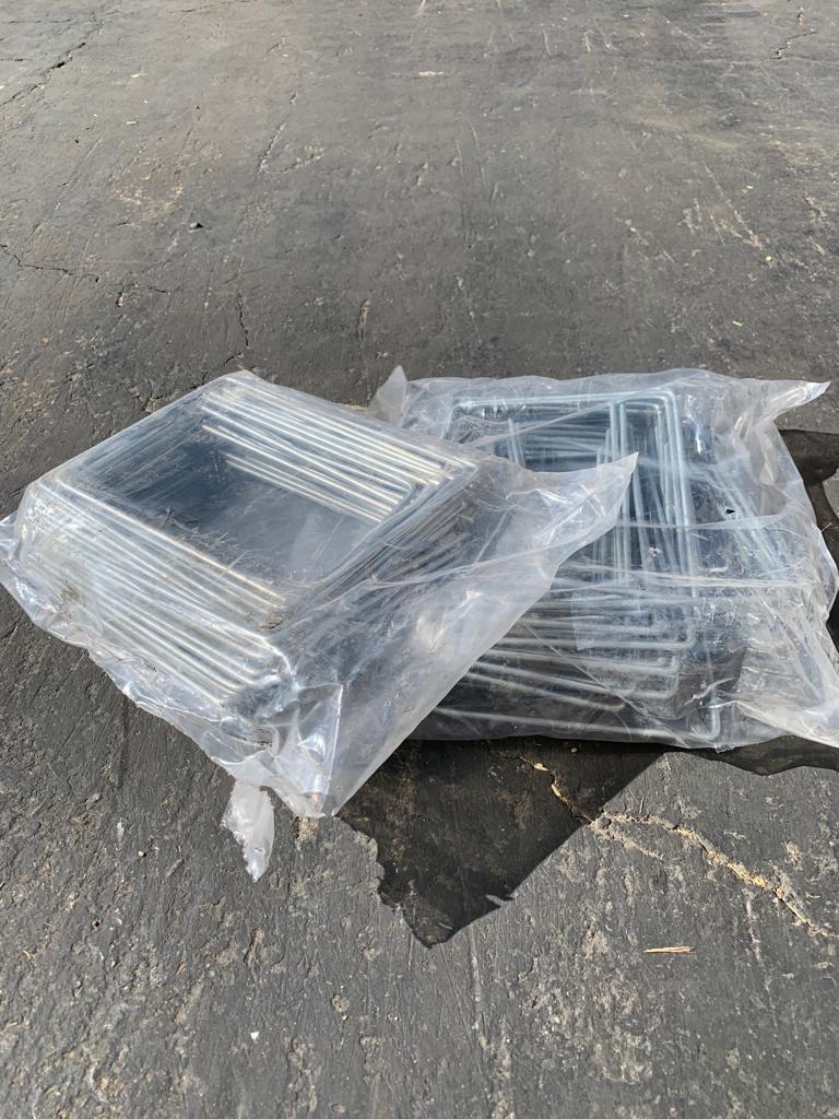 Sandbaggy Extra Wide Landscape Staples (6" W x 8" L) - 7 Gauge Galvanized Steel