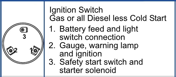 Ignition Switch for Ford Tractor '65-up Gas 2000 3000 4000 5000 2600 3600 4600++
