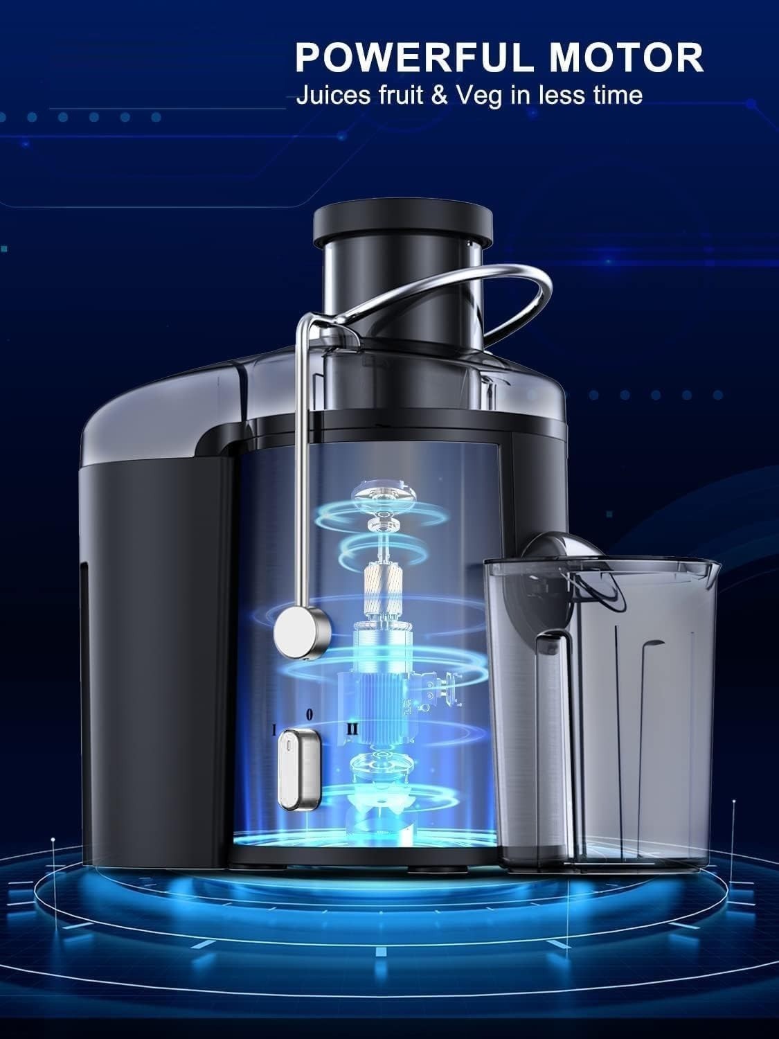 Extractor De Jugos Para Frutas Y Vegetales Acero Inoxidable Exprimidor De jugo