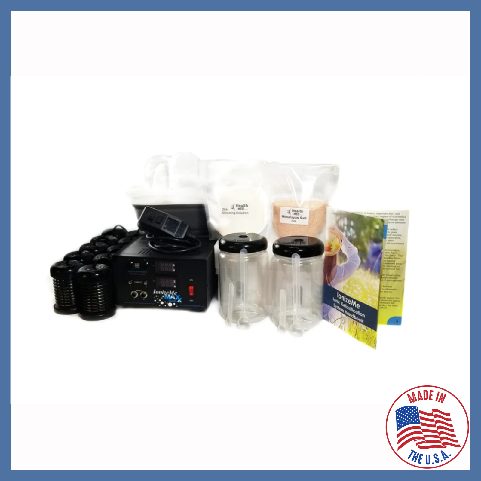 IonizeMe Maxx Dual Powerful 20V Ionic Foot Bath Spa Detox Machine Made in USA