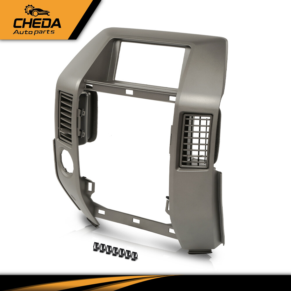 Center Dash Radio Bezel Instrument Panel Gray Fit For 2004-2007 Infiniti QX56