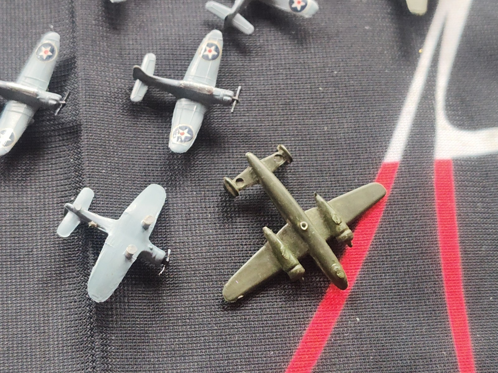 Lot Of 125+ Mini Built Model Airplanes For Aircraft Carriers Plastic 1/2"-2"Long