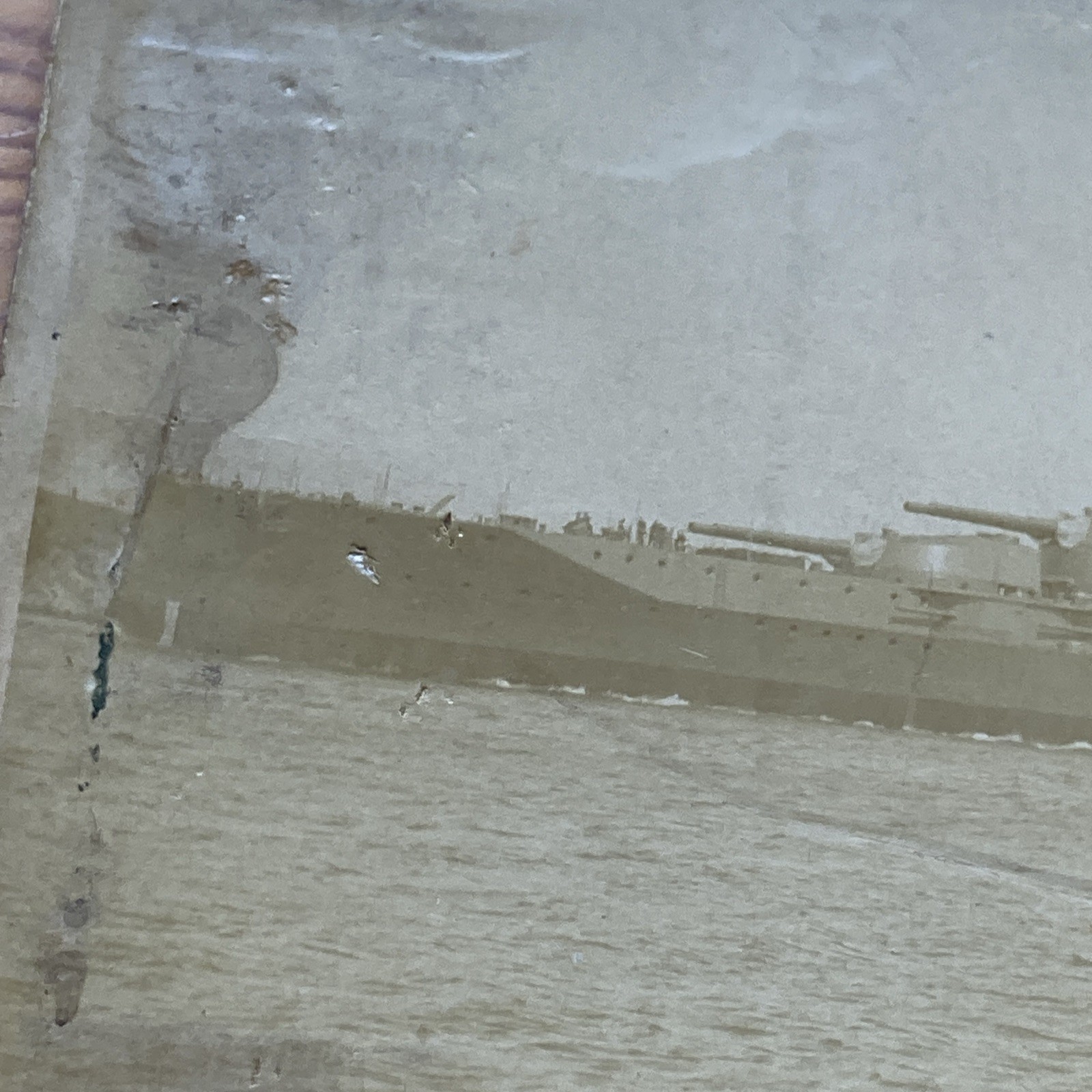 WWI era RPPC HMS “Marlborough” Photo Postcard - Devonport