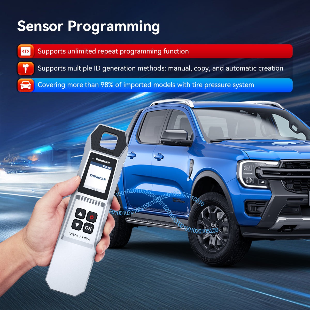 ThinkScan 689BT+IPRO TPMS Program Diagnostic Full OBD2 Scanner IMMO E.CU Coding