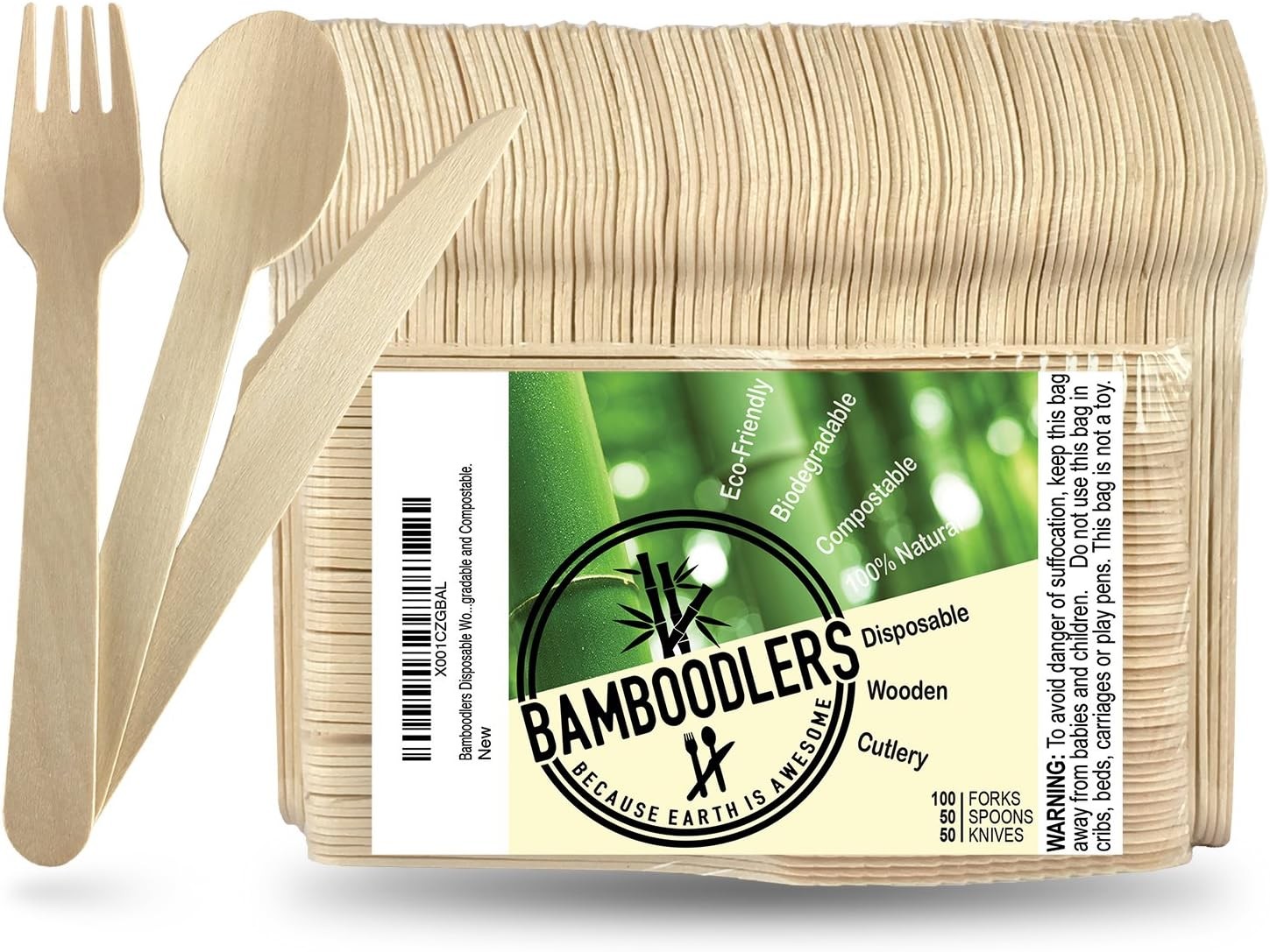 Wooden Utensil Set - All-Natural, 100% Compostable for Events