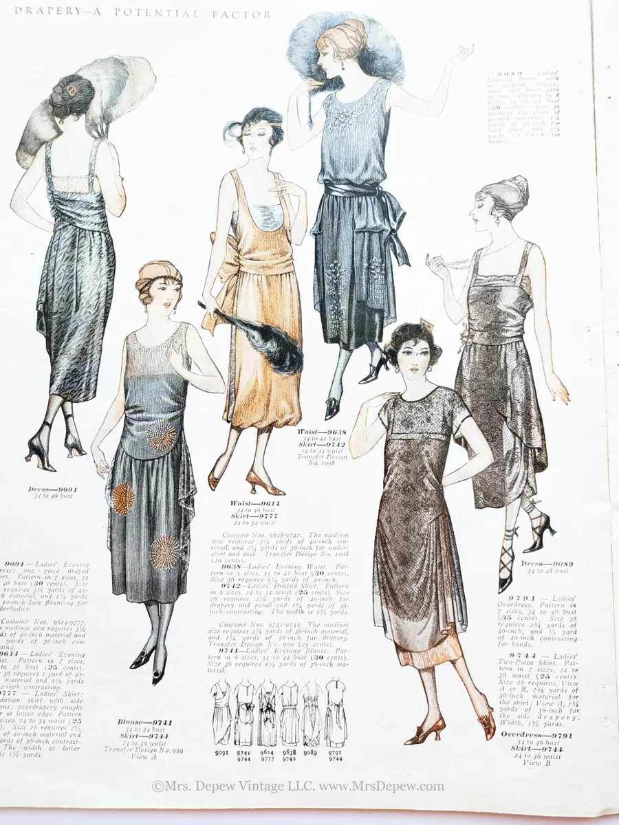 1921 Vintage Sewing Pattern Catalog McCall Book of Fashions Quarterly ORIGINAL
