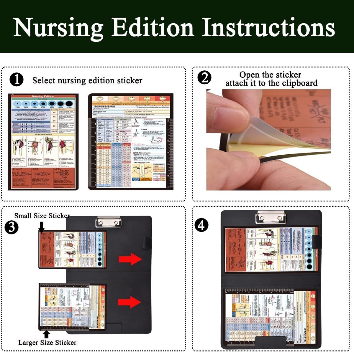 Faux Leather Folding Clipboard, Nursing and Medical Clipboard, HIPAA Privacy