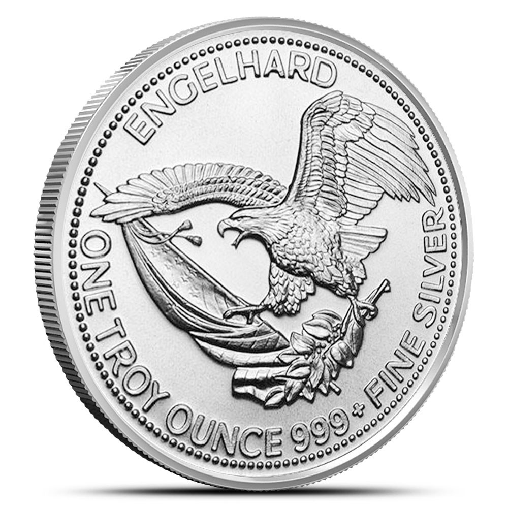 1 oz Engelhard Prospector Silver Round
