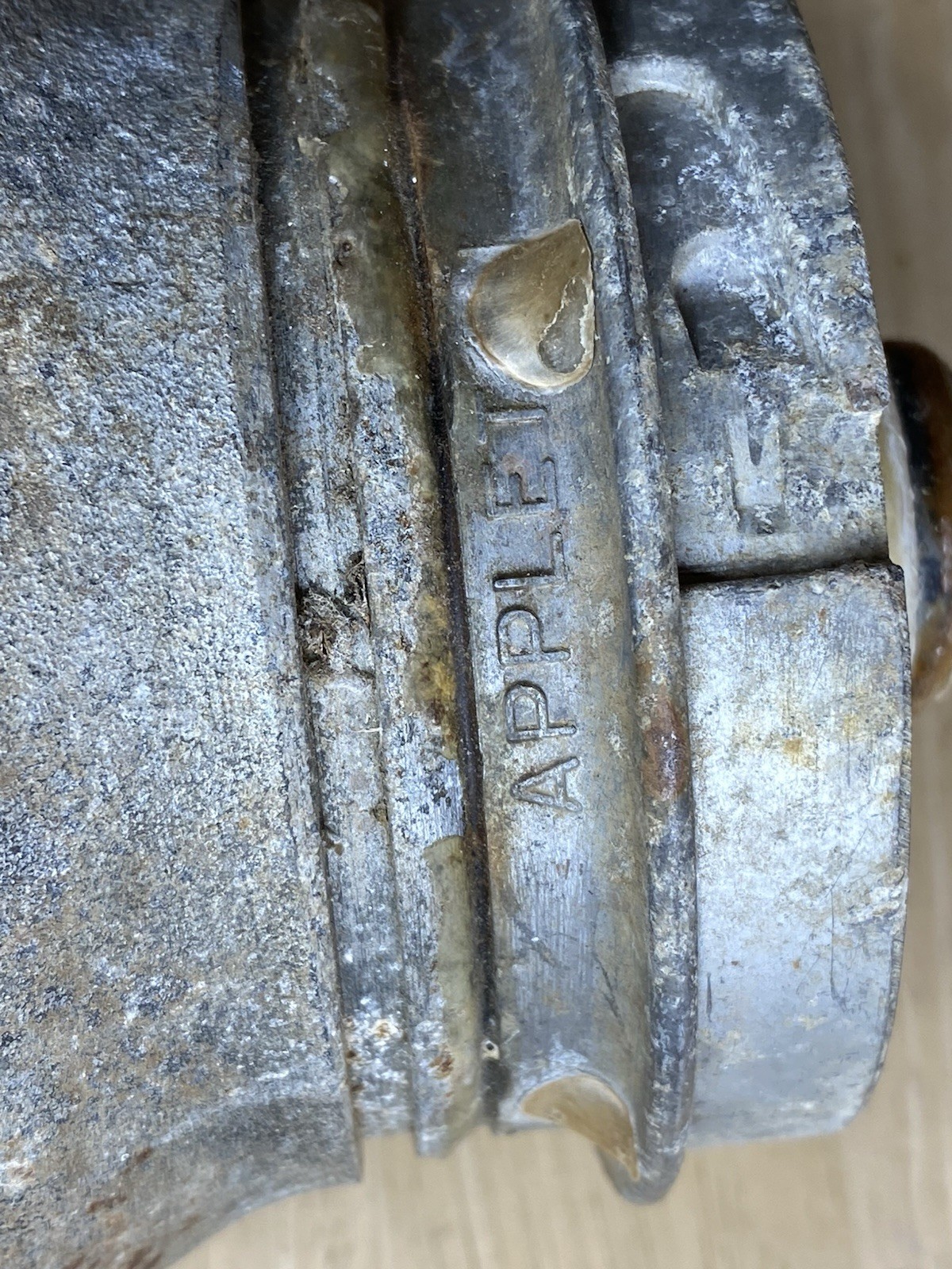 APPLETON EXPLOSION PROOF Glass industrial Light fixture Antique