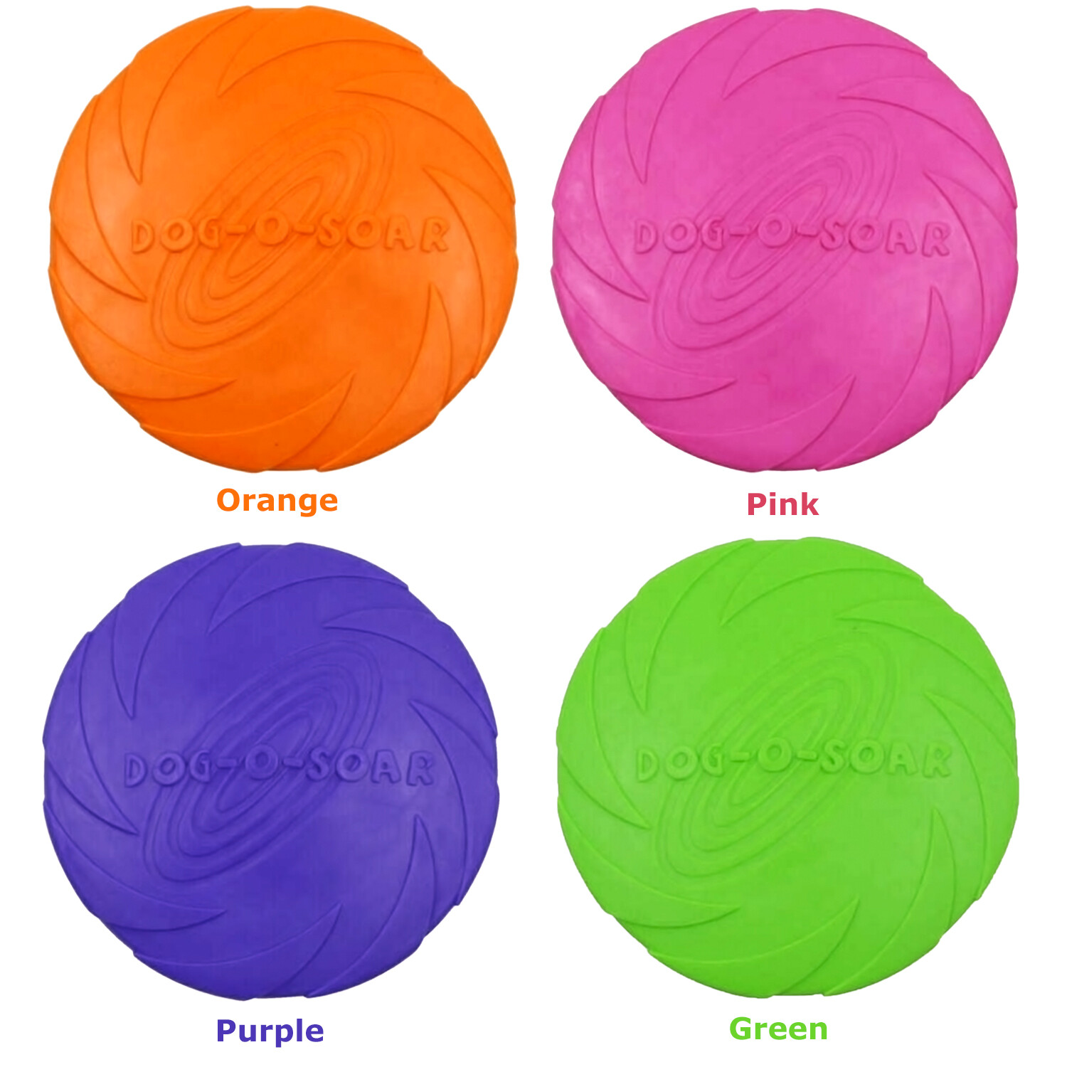 Dog Toy Flyer Flexible Durable Frisbee Disc LARGE Chew Fetch Toys