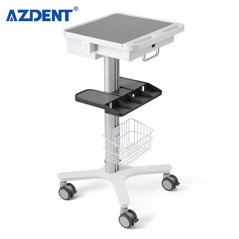 Dental Medical Endodontics Intraoral Scanner Cart Storage Trolley built-in plug