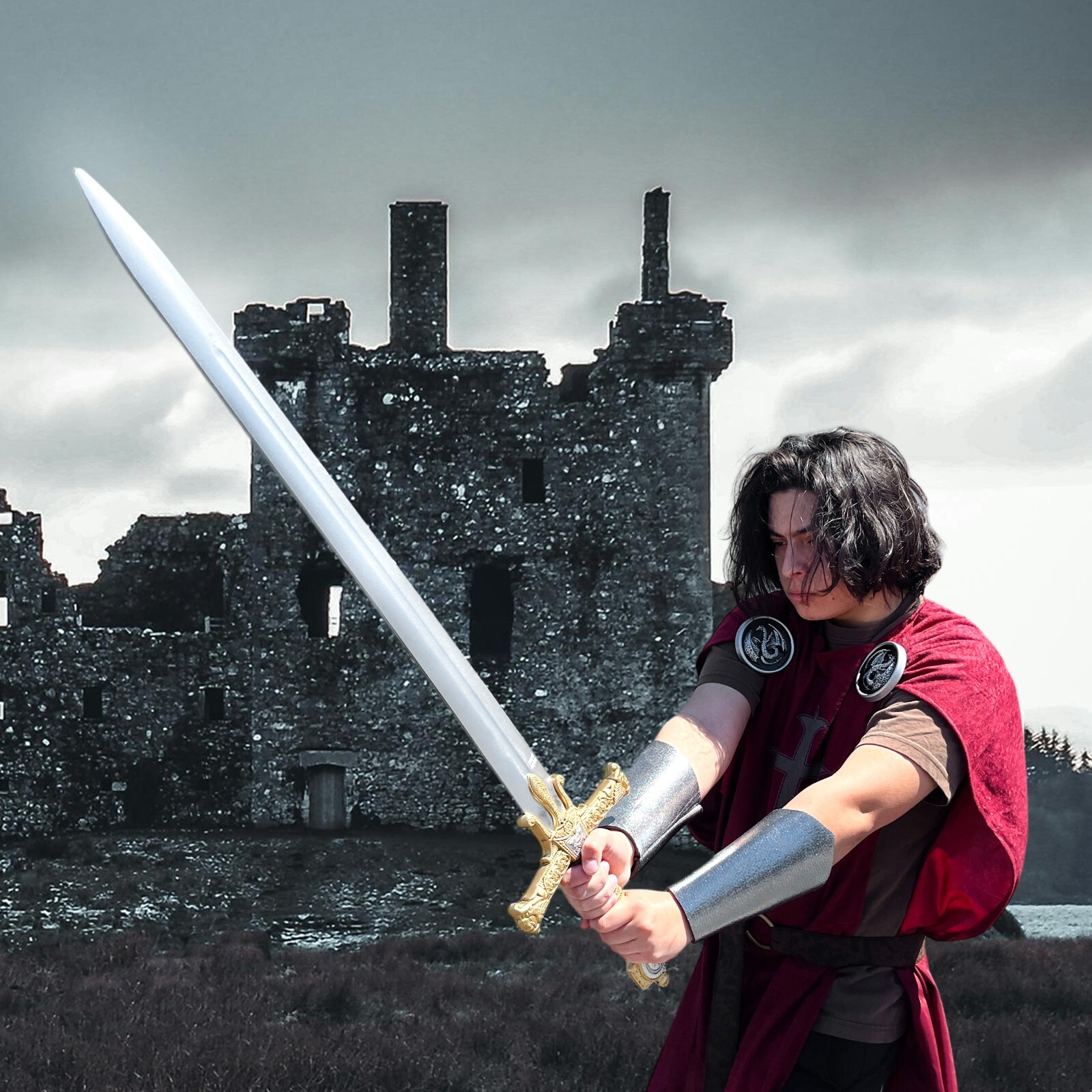 41 1/2" Medieval King Solomon Foam Templar Sword