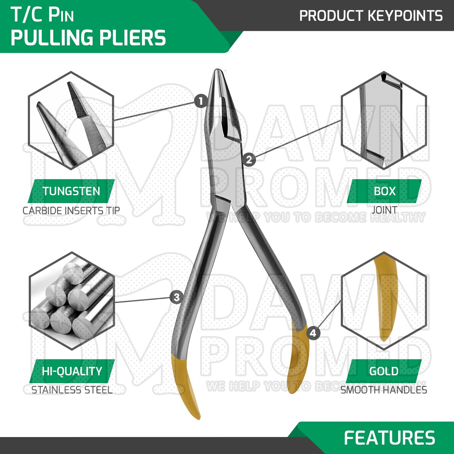 TC Pin Pulling Pliers 5.5" Surgical Orthopedic Veterinary Instruments German Gr