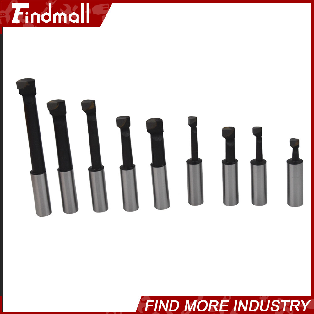 9 PCS 1/2" BORING BAR SET CARBIDE TIPPED BARS 1/2" SHANK LATHE TOOL