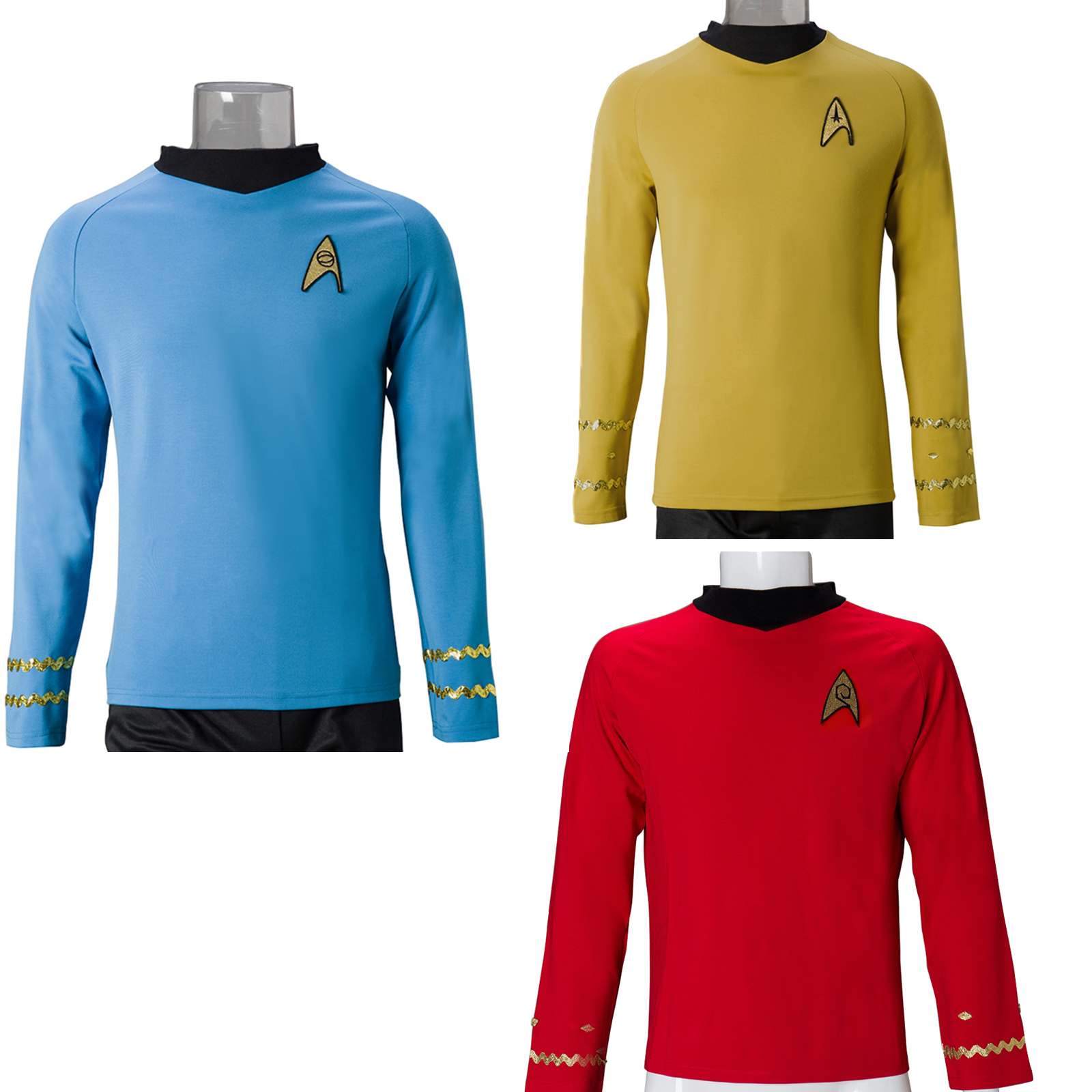 TOS The Original Series Uniform Costume Shirt, New, Free Shipping