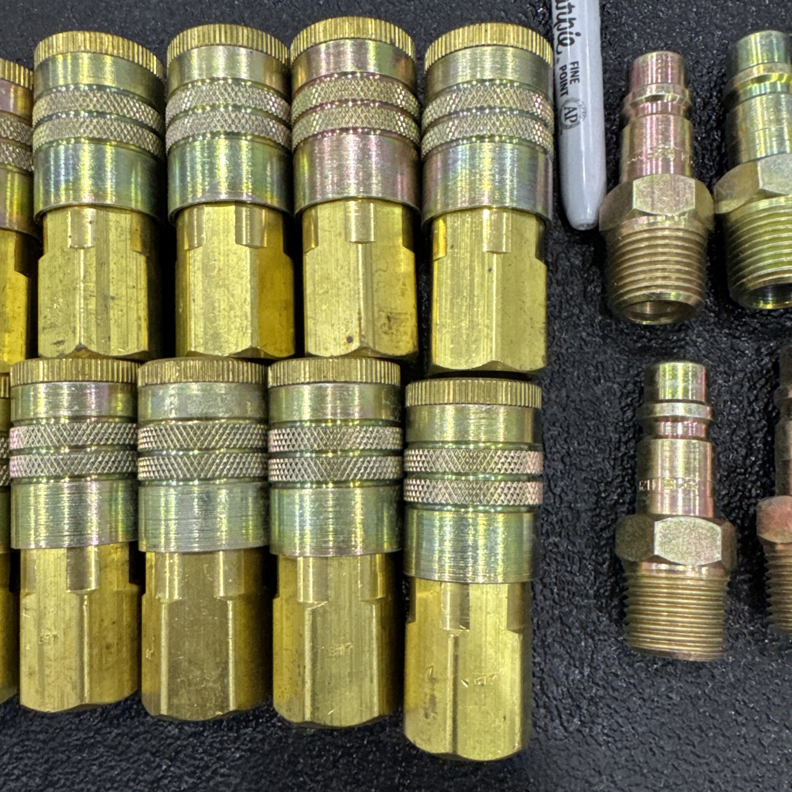 PARKER 1/2" Quick connector Male/Female H2f COUPLER 1/2 NPT FEMALE BRASS Lot B17