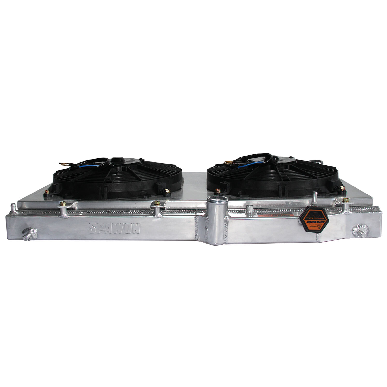 MT SPAWON For Subaru WRX STI impreza 08-14 H4 2.5L EJ255 Radiator+Fan Shroud