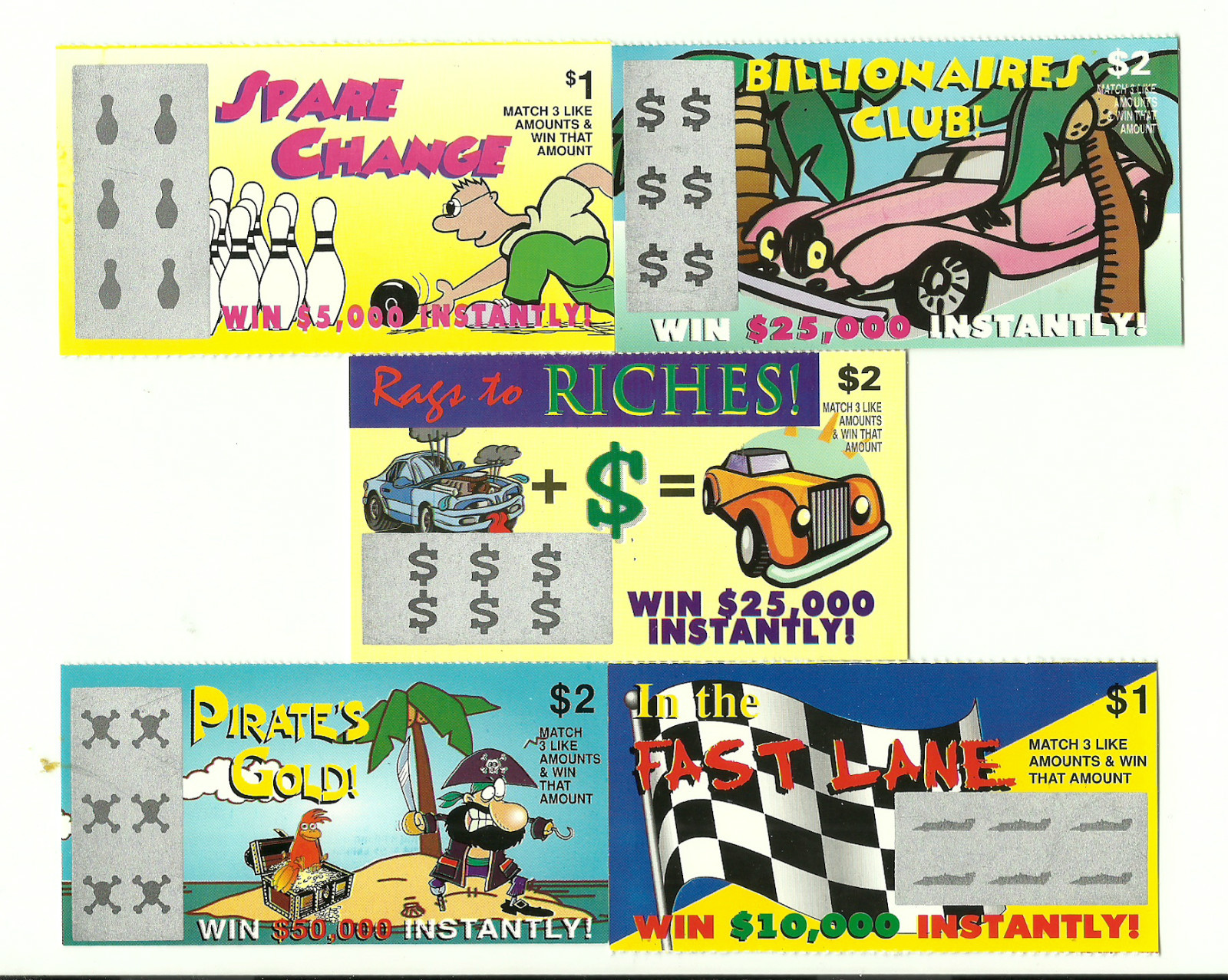 12 FaKe GaG JoKe PrAnK LoTTo LoTTeRy TiCkEtS Special Price $4.49 *FREE Shipping