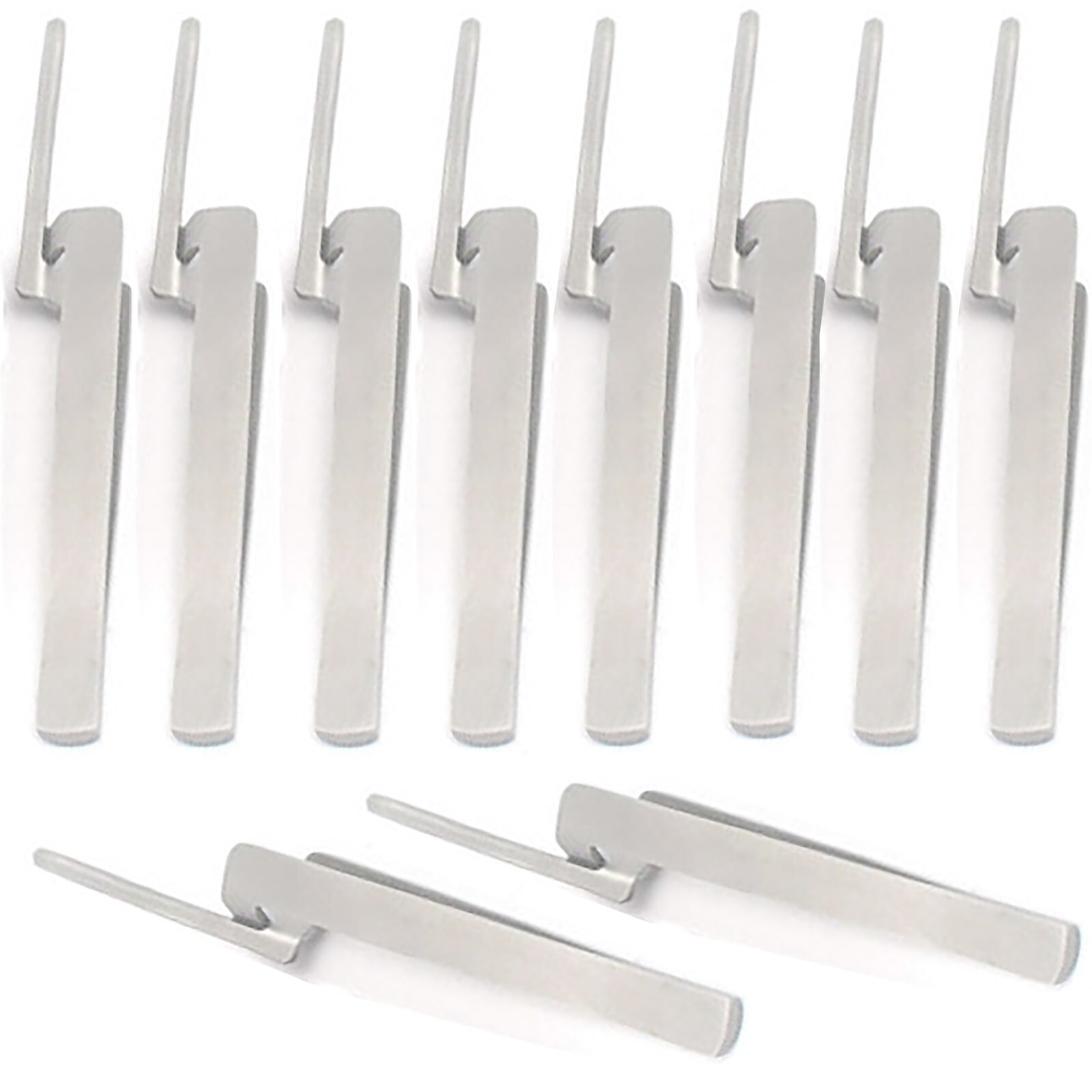 10 Dental Articulating Paper Holder Serrated Pliers Tweezers Straight Stainless