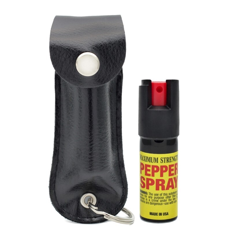 Self Defense Tactical Stun Gun Flashlight + Pocket Knife + Pepper Spray Set NEW