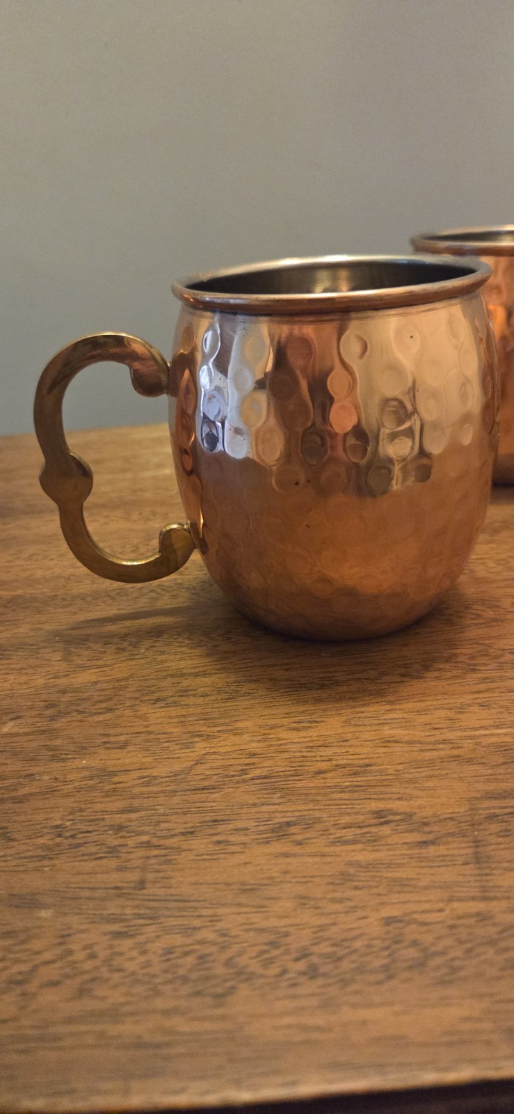 Hammered Copper Mule Mugs Set Of 4 Made In India Home Essentials Barware
