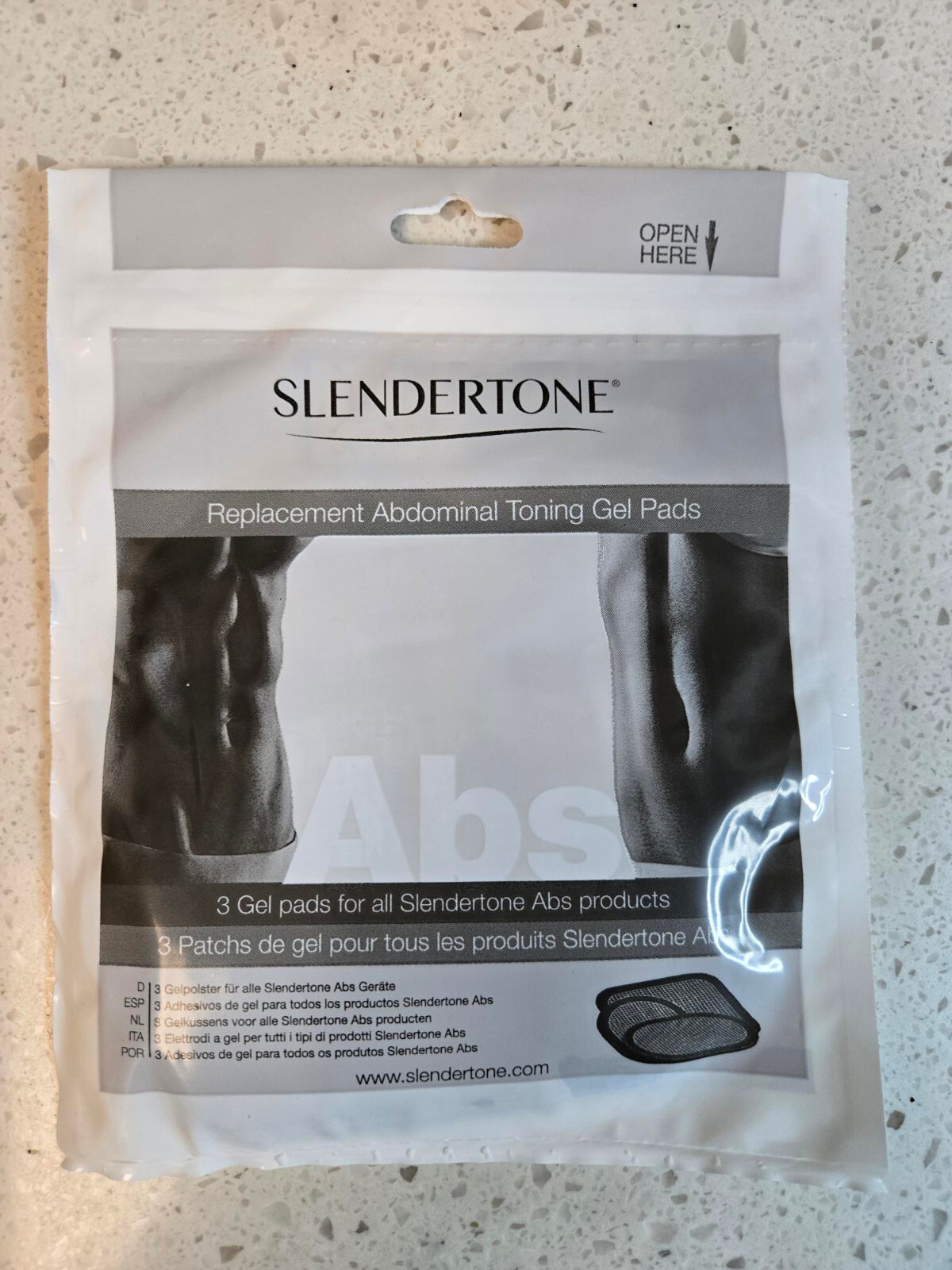 SLENDERTONE Replacement Abdominal Toning Gel Pads 3 Pads See Date