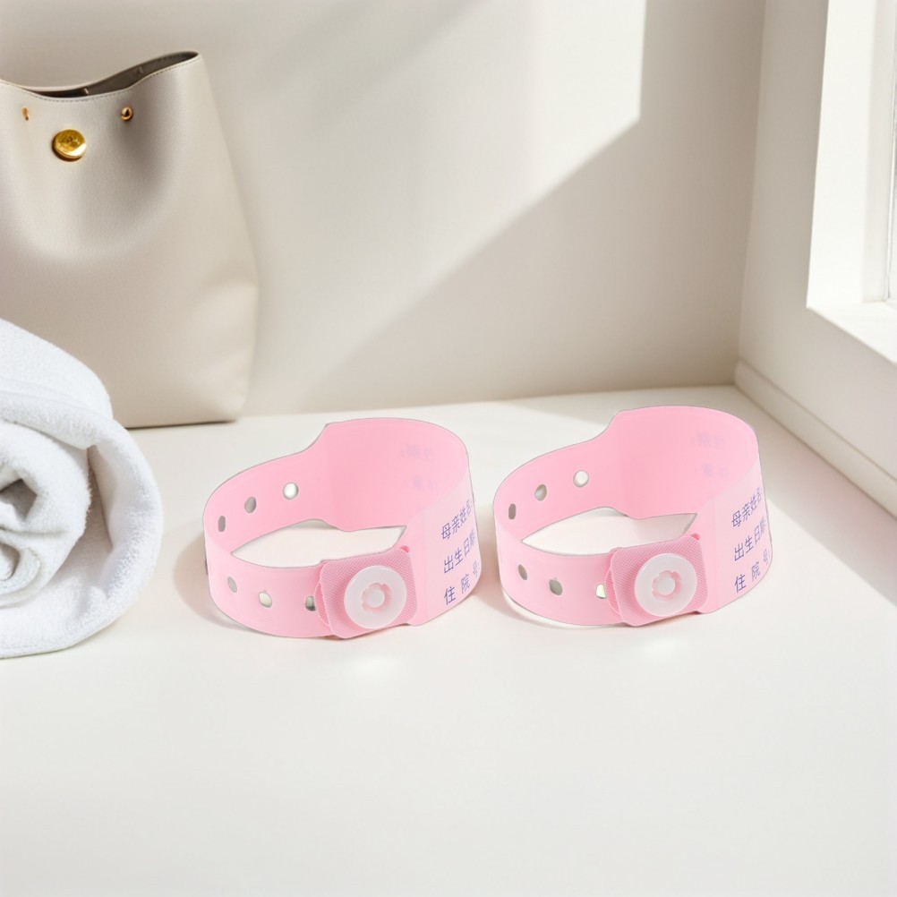 100 Pcs Medical Identification Tape Wristband Bracelet Baby Name Tag